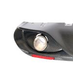 Alfa Romeo Giulia 952 Base 2015-2020 Rear Bumper Diffuser Carbon Fiber W/ Exhaust Tips Tailpipe