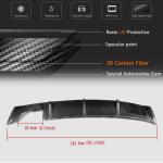 Audi A3 8V Base Sedan Pre-facelift 2014-2016 Rear Bumper Diffuser Carbon Fiber