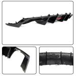 S3 Carbon Fiber Rear Diffuser Compatible with Audi A3 Sline S3 Sedan 2013-2016 Lower Bumper Lip Spoiler Body Kit Factory Outlet with Light (Not for Base Model)