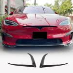 Tesla Model S 2021-2023 Front Bumper Splitters Carbon Fiber