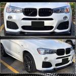 BMW X3 F25 X4 F26 M Sport 2014-2018 Front Bumper Lip Carbon Fiber