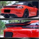 Porsche 718 (982) Boxster 2016-2021 Rear Trunk Spoiler Dry Carbon Fiber