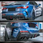 BMW G22 G23 M440i Rear Bumper Diffuser Carbon Fiber/FRP 2021–2022