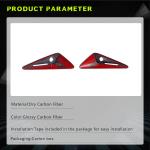 Tesla Model X 2021+ Side Air Fender Vents Dry Carbon Fiber
