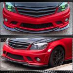 Mercedes Benz W204 C63 AMG Pre-facelift 2008-2011 Front Bumper Lip Carbon Fiber