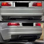 BMW 3 Series E46 M3 2000-2006 Rear Bumper Diffuser Carbon Fiber