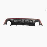 Infiniti Q50 Q50S 2018-2022 Carbon Fiber Rear Bumper Diffuser Lip W/ LED Brake Light