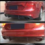 Audi A7 Sline Sportback 2011-2014 Rear Bumper Diffuser Carbon Fiber