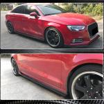 Audi A3 8V.5 Base Sedan Facelift 2017-2020 Side Skirts Carbon Fiber