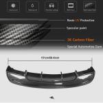 Tesla Model S Carbon Fiber Rear Bumper Diffuser Valance Lip 2016–2017