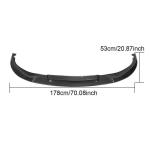 BMW 5 Series G30 M Sport M550i LCI 021UP Front Bumper Lip Carbon Fiber