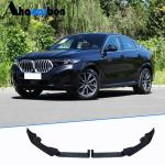 BMW X6 G06 M Sport Utility 2023-2024 Front Bumper Lip ABS Glossy Black