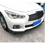 Infiniti Q50 Base 2014-2017 Front Bumper Lip Carbon Fiber