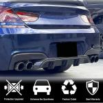 BMW 6 Series F06 F12 F13 640i 650i M Sport M6 2013-2018 Rear Bumper Diffuser Carbon Fiber/FRP