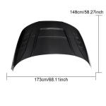 Audi RS4 2021-2024 Engine Bonnet Hood Cover Dry Carbon Fiber