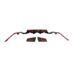 For Nissan 400Z Dry Carbon Fiber Add-on Rear Bumper Diffuser Body Kit