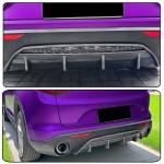 Carbo Look Rear Diffuser for Alfa Romeo Stelvio Sport Utility 2017-2023 ABS Lower Bumper Lip Spoiler Body Kit Factory Outlet