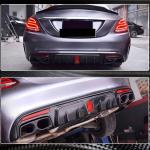 Mercedes Benz W205 Sport C43 C63 C450 AMG Pre-facelift 2015-2019 Rear Bumper Diffuser Carbon Fiber