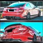 Mercedes Benz W204 C204 Coupe 2008-2014 Rear Trunk Spoiler Carbon Fiber