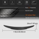 For Jaguar XE X760 Carbon Fiber Rear Trunk Spoiler Boot Wing Lip