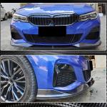 BMW 3 Series G20 320i 330i M Sport M340i 2019-2021 Front Bumper Lip Carbon Fiber