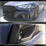 Audi S4 A4 Sline B9 Sedan Pre-facelift 2017-2020 Front Fog Lamp Vents Carbon Fiber