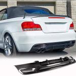 BMW 1 Series E82 E88 M Sport 2008-2013 Rear Bumper Diffuser Carbon Fiber