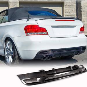 BMW 1 Series E82 E88 M Sport 2008-2013 Rear Bumper Diffuser Carbon Fiber