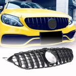 Mercedes Benz W205 Sport 2015-2018 Glossy Black ABS Front Grille