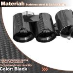 Carbon Fiber Exhaust Pipe Fits for BMW G22 G26 425i 430i 2022-2024 Stainless Steel Rear Exhaust Muffler Pipes Tip Four Outlet
