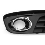 Gloss Black Fog Light Cover Trim Compatible with Audi Q5 2013-2015 ABS Gloss Black Front Bumper Chrome Lower Grille Car Accessories 2PC/Set