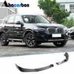 BMW X3 G01 IX3 X4 G02 2022-2024 Front Bumper Lip Carbon Fiber