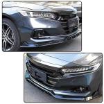 Gloss Black Front Bumper Lip for Honda Accord 2021 2022 PP | Front Lip Splitter Air Dam Bumper Protection Spoiler Splitter 3PCS
