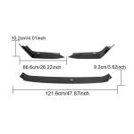 Honda Civic TYPE R Hatchback 4-Door 2023+ Front Bumper Lip Carbon Fiber