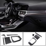 BMW G80 M3 G82 G83 M4 2021+ Interior Center Console Dashboard Trims LHD 5pcs Dry Carbon Fiber