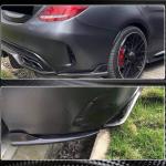 Mercedes Benz W205 Sport C43 C63 C450 AMG Pre-facelift 2015-2019 Rear Bumper Splitters Carbon Fiber