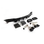 Mercedes Benz GLE Class W167 C167 GLE63 AMG 2021-2023 Rear Bumper Diffuser Carbon Fiber(With Exhaust Tips Tailpipe)