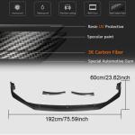 Porsche Panamera 971 2017-2019 Front Bumper Lip Carbon Fiber