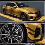 BMW 3 Series G20 M Sport Sedan 2019-2022 Front Bumper Vents Carbon Fiber