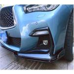 Infiniti Q50 Sport 3-Piece Carbon Fiber Front Lip Kit 2018–2022