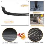 Front Bumper Lip Splitter Spoiler Compatible with Mercedes Benz E-Class W213 Sport 4-Door 2021-2024 Real Carbon Fiber Air Chin Body Kit Exterior Accessories
