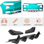 Chevrolet Corvette C8 2020-2022 Rear Bumper Diffuser with Splitters Carbon Fiber