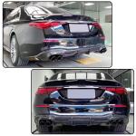 Carbon Fiber Rear Bumper Diffuser for Mercedes-Benz S Class W223 S450L S500 S580 Sedan 4-Door 2021-2025 Lower Bumper Lip Diffuser Body Kit Factory Outlet