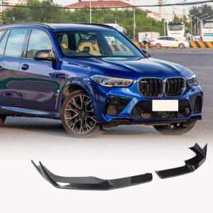 BMW X5M F95 Sport Utility 4-Door 2020-2022 Front Bumper Lip Dry Carbon Fiber