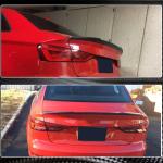Audi A3 Sline S3 RS3 8V 8V.5 Sedan 2014-2020 Rear Trunk Spoiler Carbon Fiber