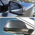 Carbon Fiber Mirror Cover Caps for Audi A3 S3 A4 B8 S4 RS4 2008-2010 A5 S5 8T 2007-2009 Q3 2011+ Rearview Side Rearview Mirror Caps Car Exterior Outside Shell without Side Assist Hole