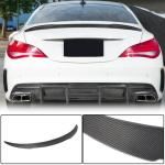 Mercedes Benz (W117) C117 AMG Sedan 2013-2019 Rear Trunk Spoiler Carbon Fiber