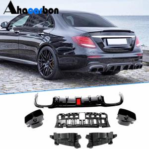 Mercedes Benz E Class W213 E200 E250 E300 E400 Sport E43 E53 E63 AMG Sedan 2017-2020 Rear Bumper Diffuser PP