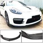 Porsche Panamera 970 GTS Turbo S Facelift 2014-2016 Front Bumper Lip Carbon Fiber