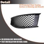 MCARCAR KITGloss Black Front Hood Grill Grille Cover Compatible with Infiniti G37 2008-2013 Coupe 2Door Replacement Conversion Front Kidney Grille
